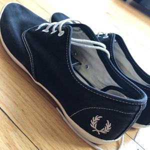FRED PERRY Coxson Twill Low Sneaker Black US 12